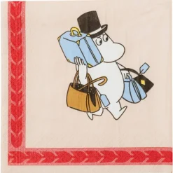Mumin En dag på stranden papirserviett 33 cm