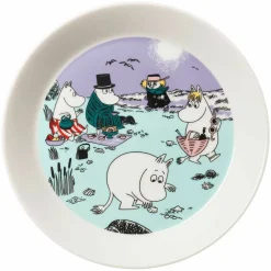 Mumin En dag på stranden tallerken 19 cm