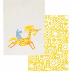 Mummi Alfabet kjøkkenhåndkle 2-pakning 50 × 70 cm, flerfarget
