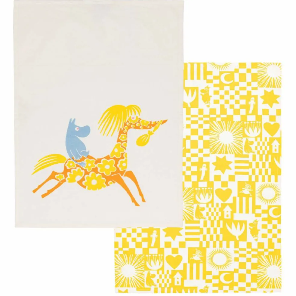 Mummi Fest kjøkkenhåndklesett 50x70 cm 2 stk, grønn