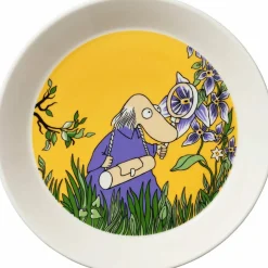Mummitallerken 19 cm, hemulen gul