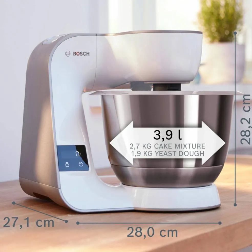 MUM5XW20 kjøkkenmaskin, 1000 W, hvit/champagne