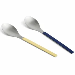 MVS serveringsbestikk, mørkeblå/gul, 2 stk.