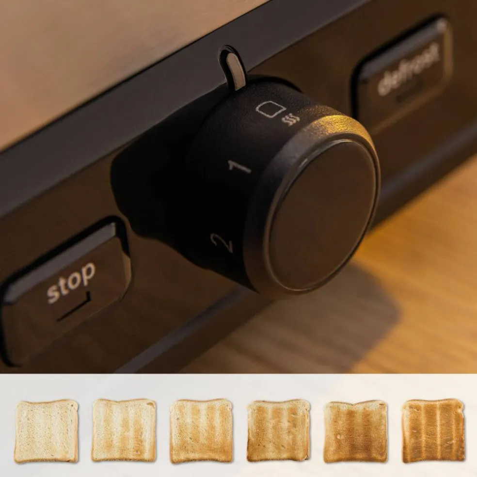MyMoment brødrister, rustfritt stål