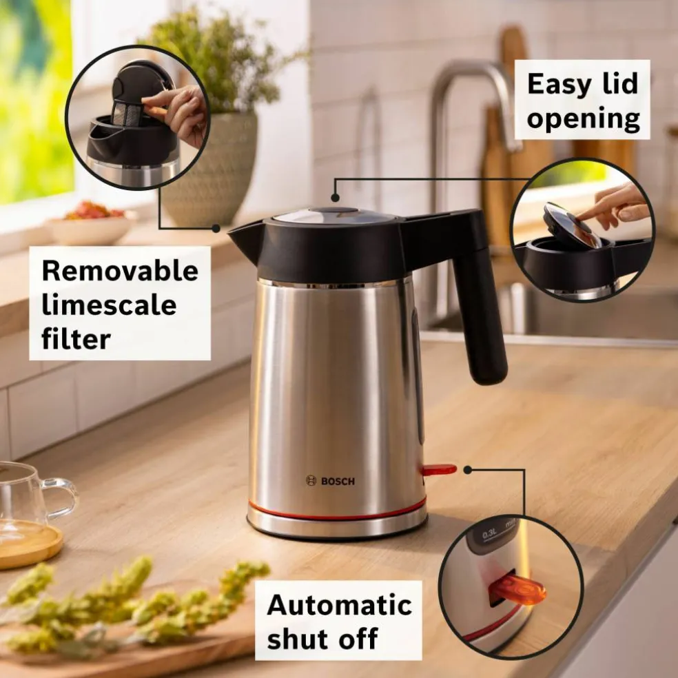 MyMoment vannkoker 1.7 liter, rustfritt stål
