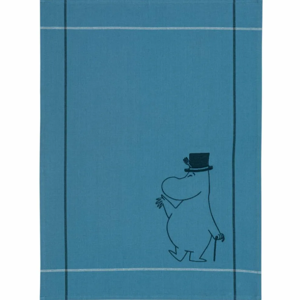 Mystisk skog kjøkkenhåndkle 45 × 65 cm, blå