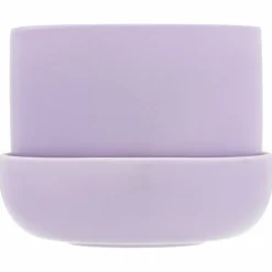 Nappula Krukke med fat 17x13cm, lilla