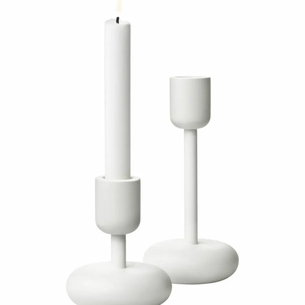 Nappula Lysestake 107+183 mm Hvit 2-pack