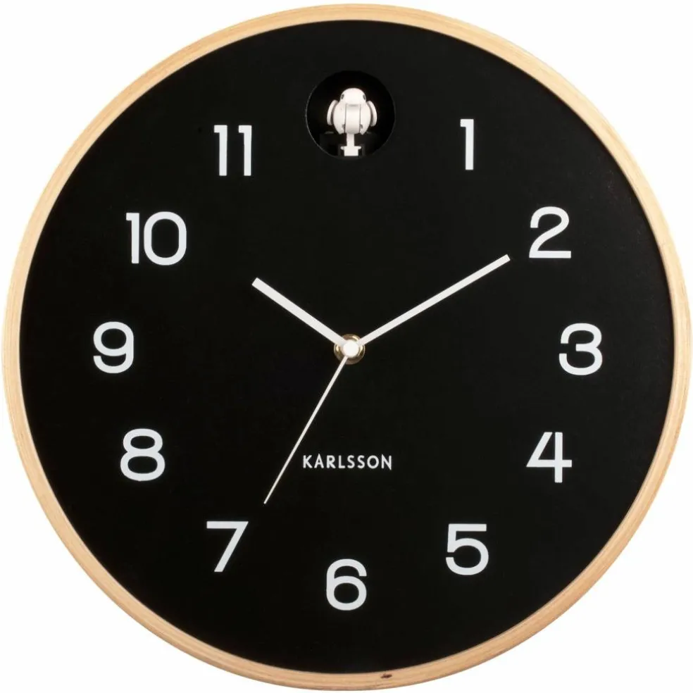 Natural Cuckoo veggklokke 31.5 cm, grønn