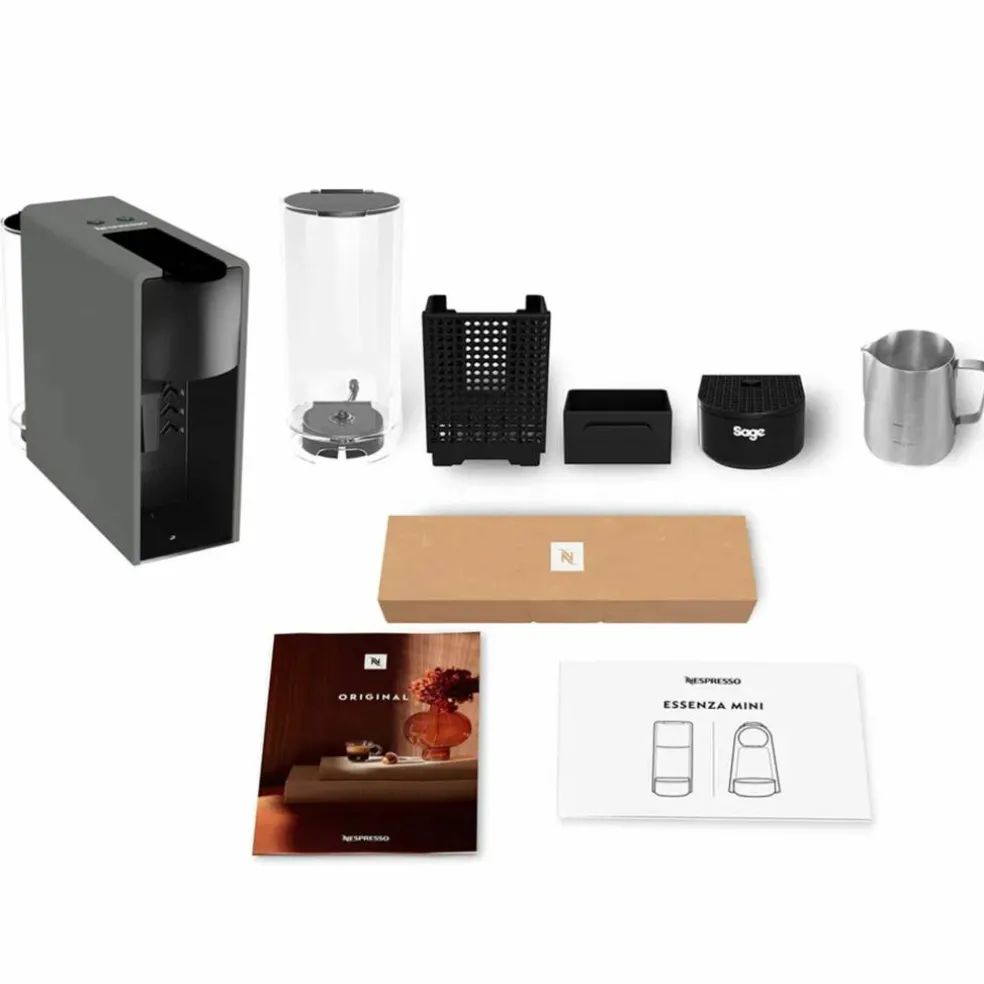 Nespresso by SEC 220 Essenza Mini kapselmaskin, grå