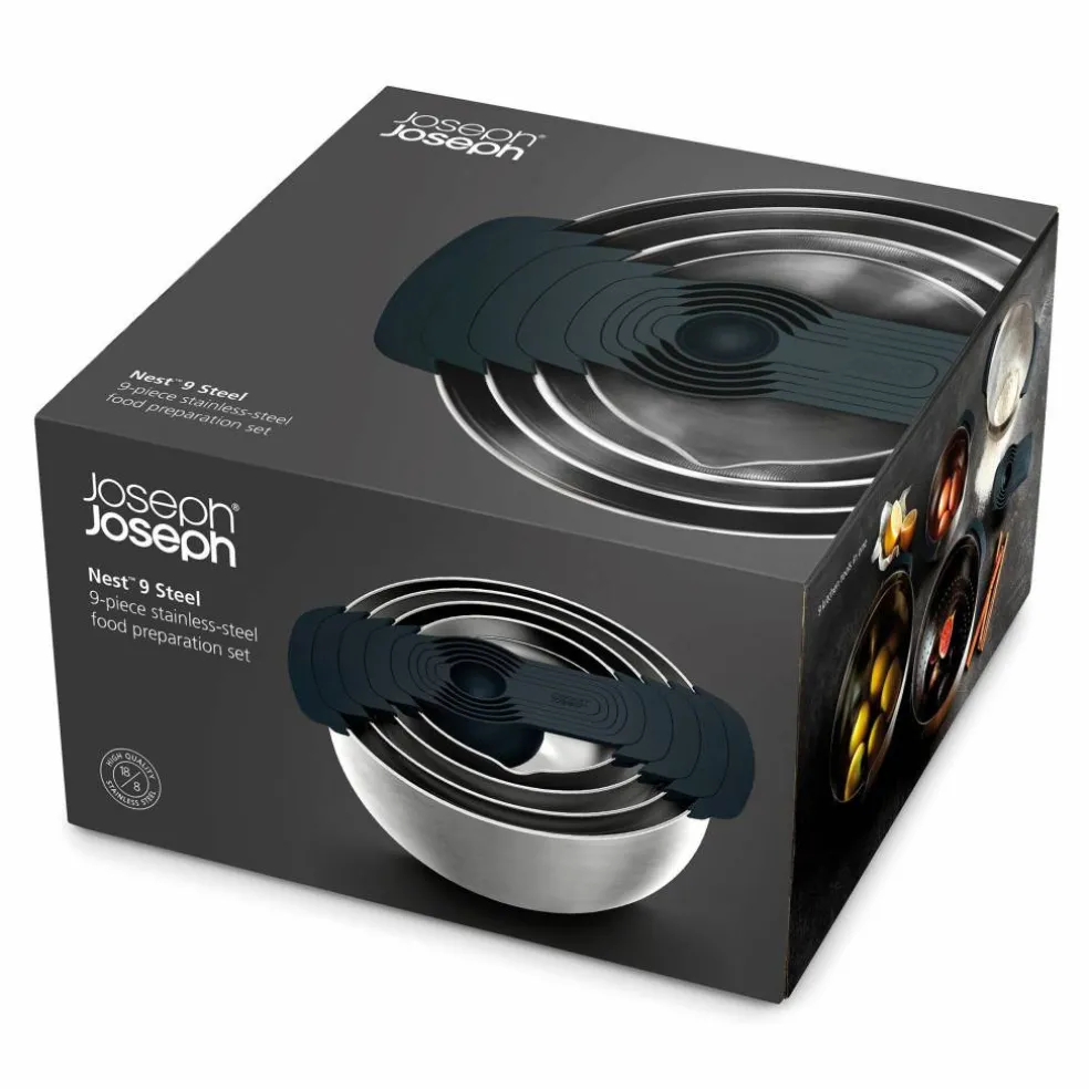 Nest™ skålsett 9 deler, rustfritt stål