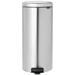 NewIcon pedalbøtte 30 liter, blankbørstet stål