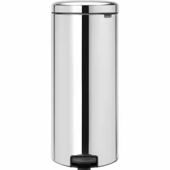 NewIcon pedalbøtte 30 liter, blankbørstet stål