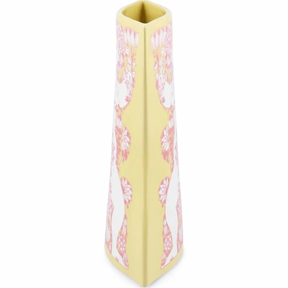 Nina vase 22 cm, gul/rosa