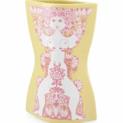 Nina vase 22 cm, gul/rosa