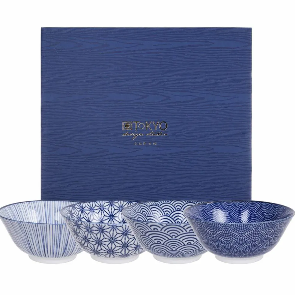 Nippon Blue skål 15,2 cm, 4 stk