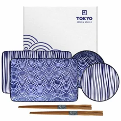 Nippon Blue sushisett 6 deler