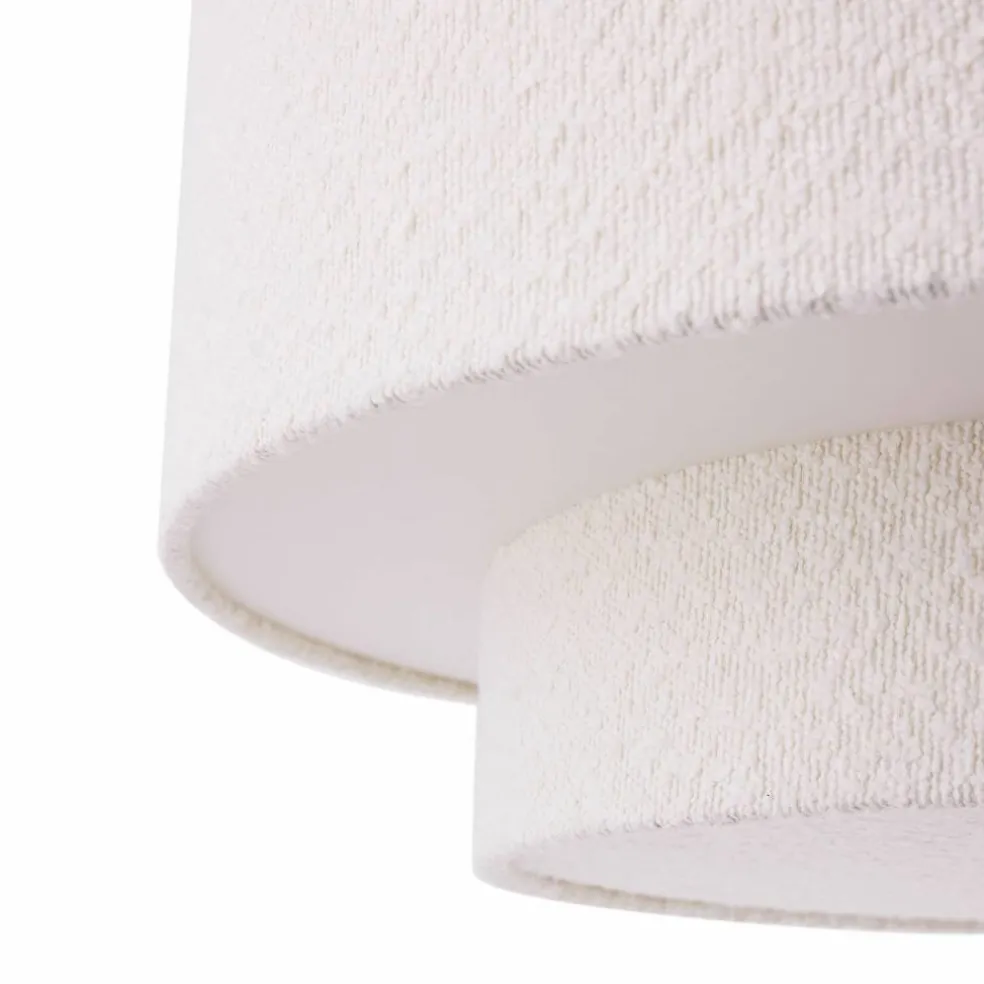 Noah Bouclé pendellampe 50 cm, hvit