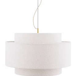 Noah Bouclé pendellampe 70 cm, hvit