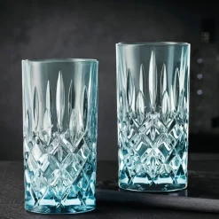 Noblesse longdrinkglass, aqua, 2 stk
