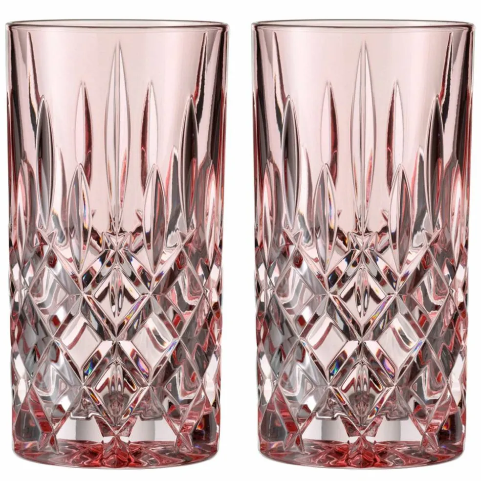 Noblesse longdrinkglass, rosé, 2 stk