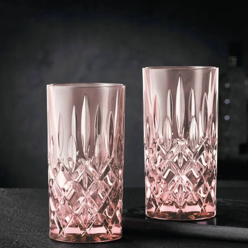 Noblesse longdrinkglass, rosé, 2 stk