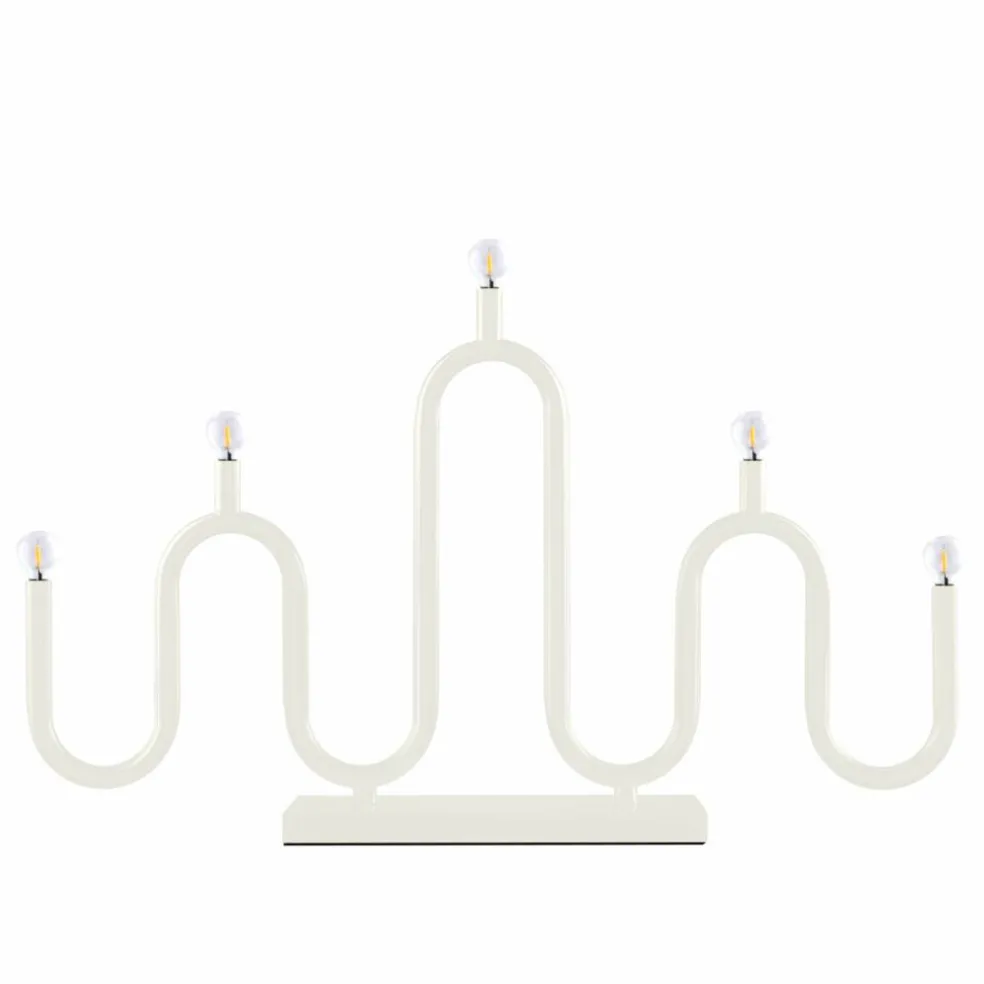 Noel 5 adventsstake, hvit