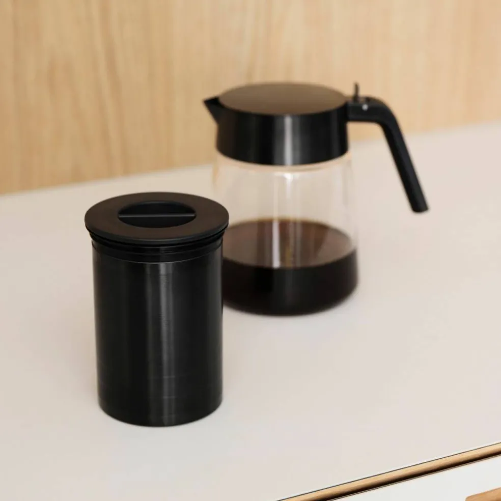 Nohr Glasskanne, black metallic