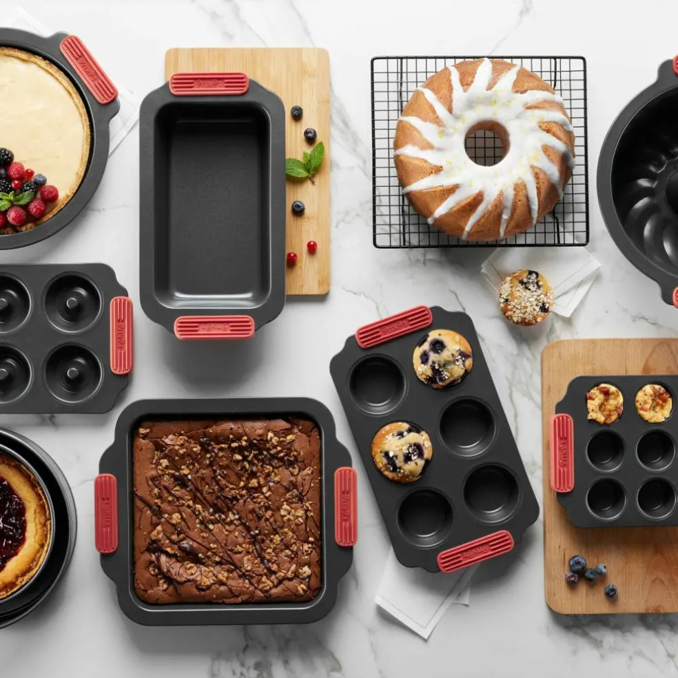 Nonstick firkantet bakeform 20 cm, grå