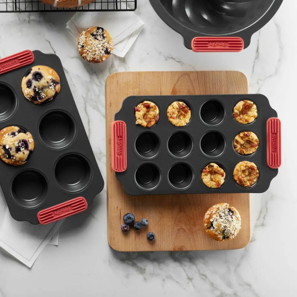 Nonstick minimuffins 6 stk, grå