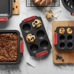 Nonstick minimuffins 12 stk, grå