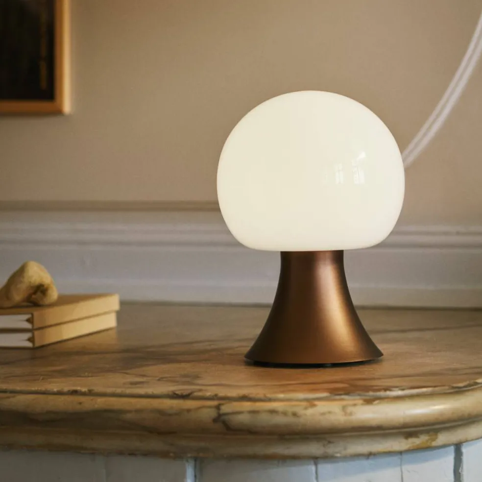 Noor LED-lampe 23 cm, brun