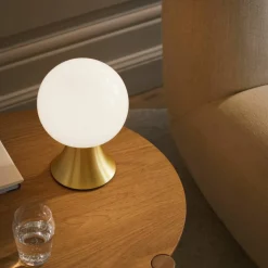 Noor LED-lampe 23 cm, brun