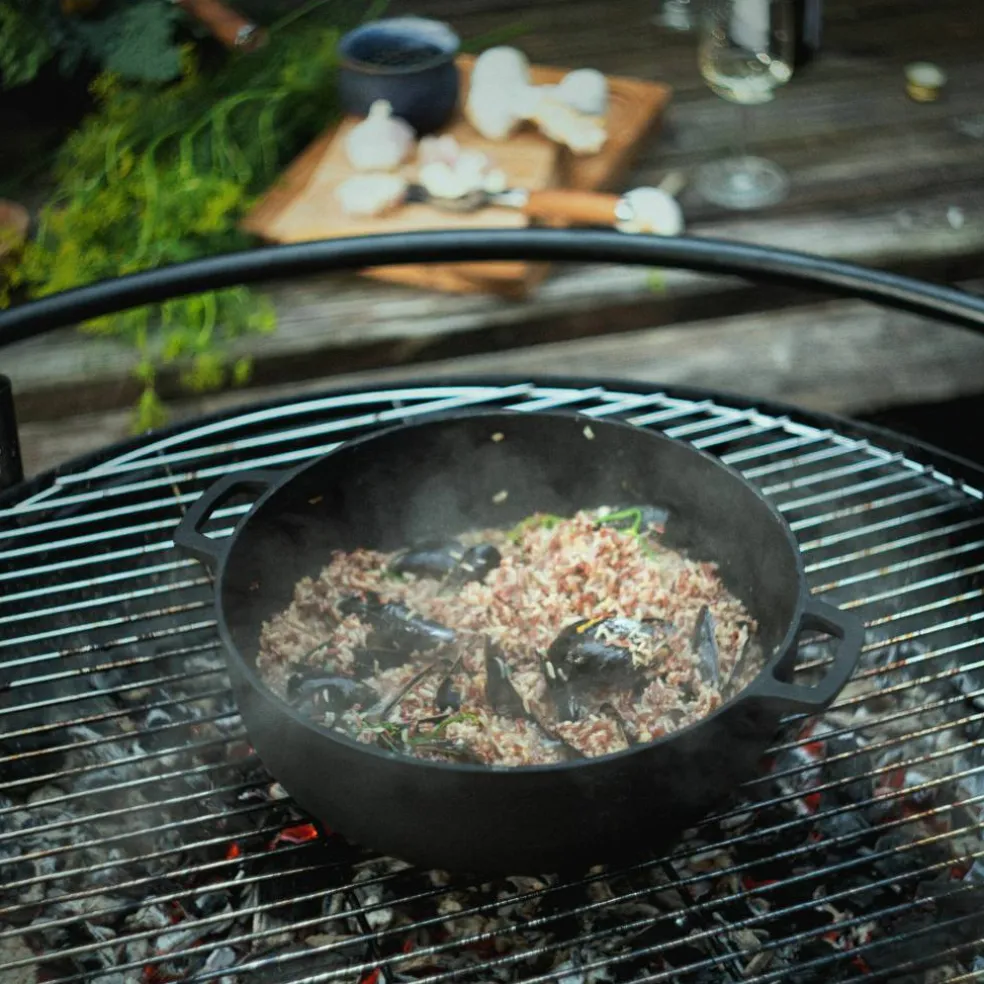 Norden Grill Chef støpejernsgryte med lokk 30 cm