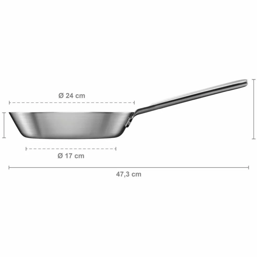Norden stekepanne uten belegg 28 cm, rustfritt stål