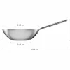 Norden ubelagt wokpanne 28 cm, rustfritt stål