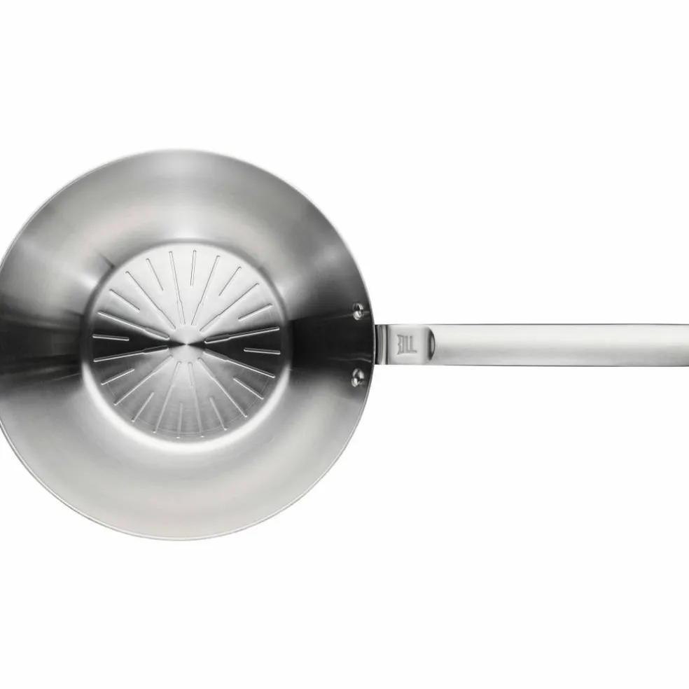 Norden ubelagt wokpanne 28 cm, rustfritt stål