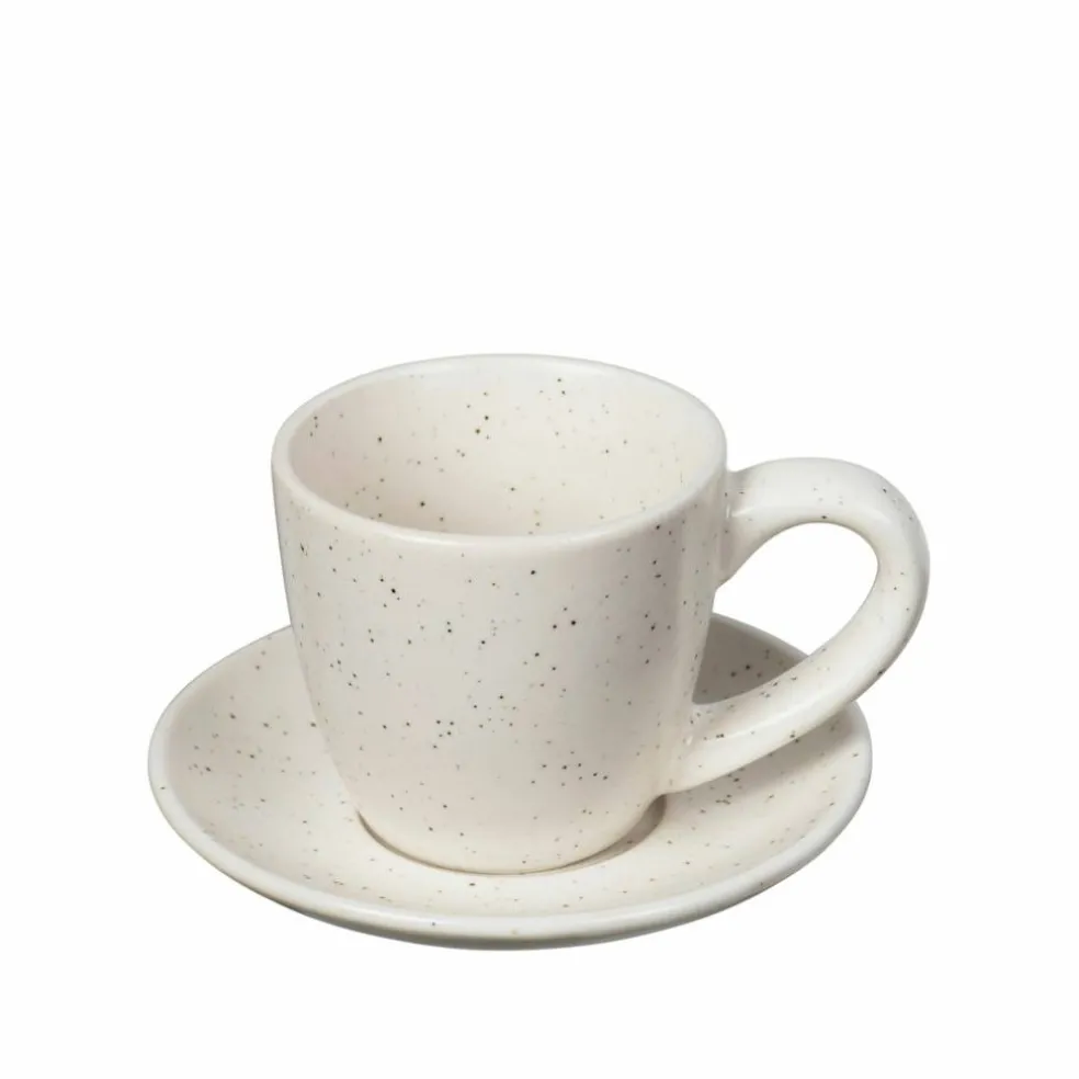Nordic Vanilla espressokopp med fat