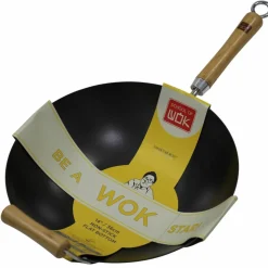 NS kulsstål Wok, svart 30 cm.