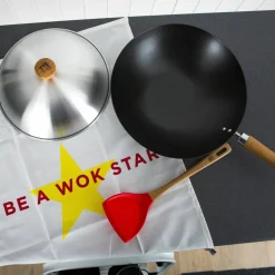 NS kulsstål Wok, svart 30 cm.