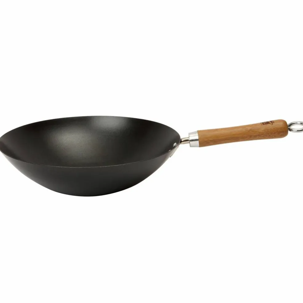 NS kulsstål Wok, svart 30 cm.