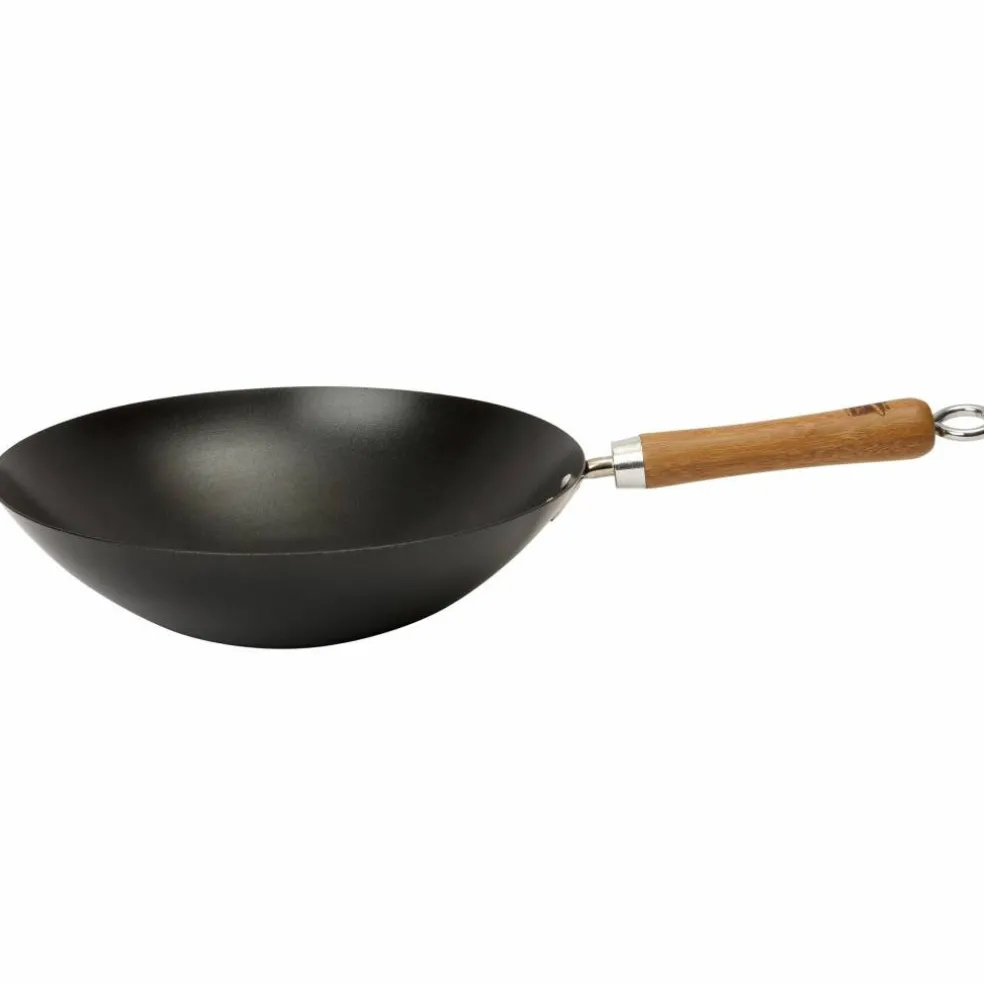 NS kulsstål Wok, svart 30 cm.