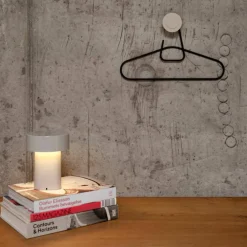 Oblong lampe, varmgrå