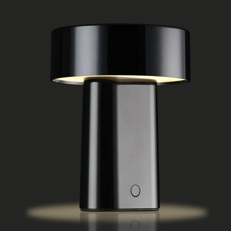 Oblong lampe, varmgrå