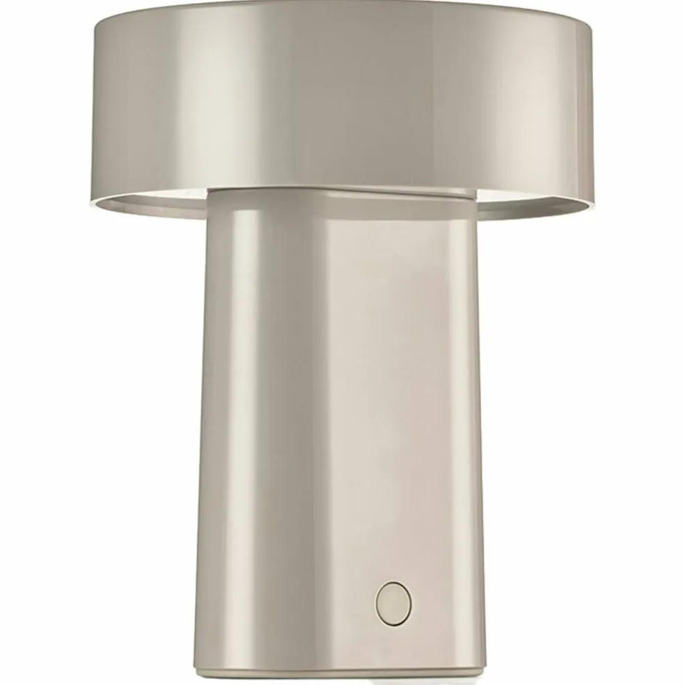 Oblong lampe, varmgrå