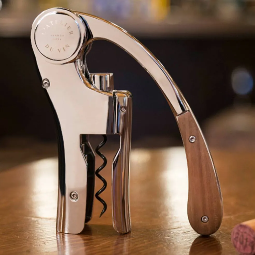 Oeno Motion Wood & Chrome korketrekker