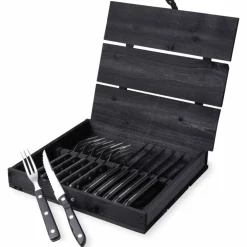 Old Farmer Black Grillbestikk 4+4