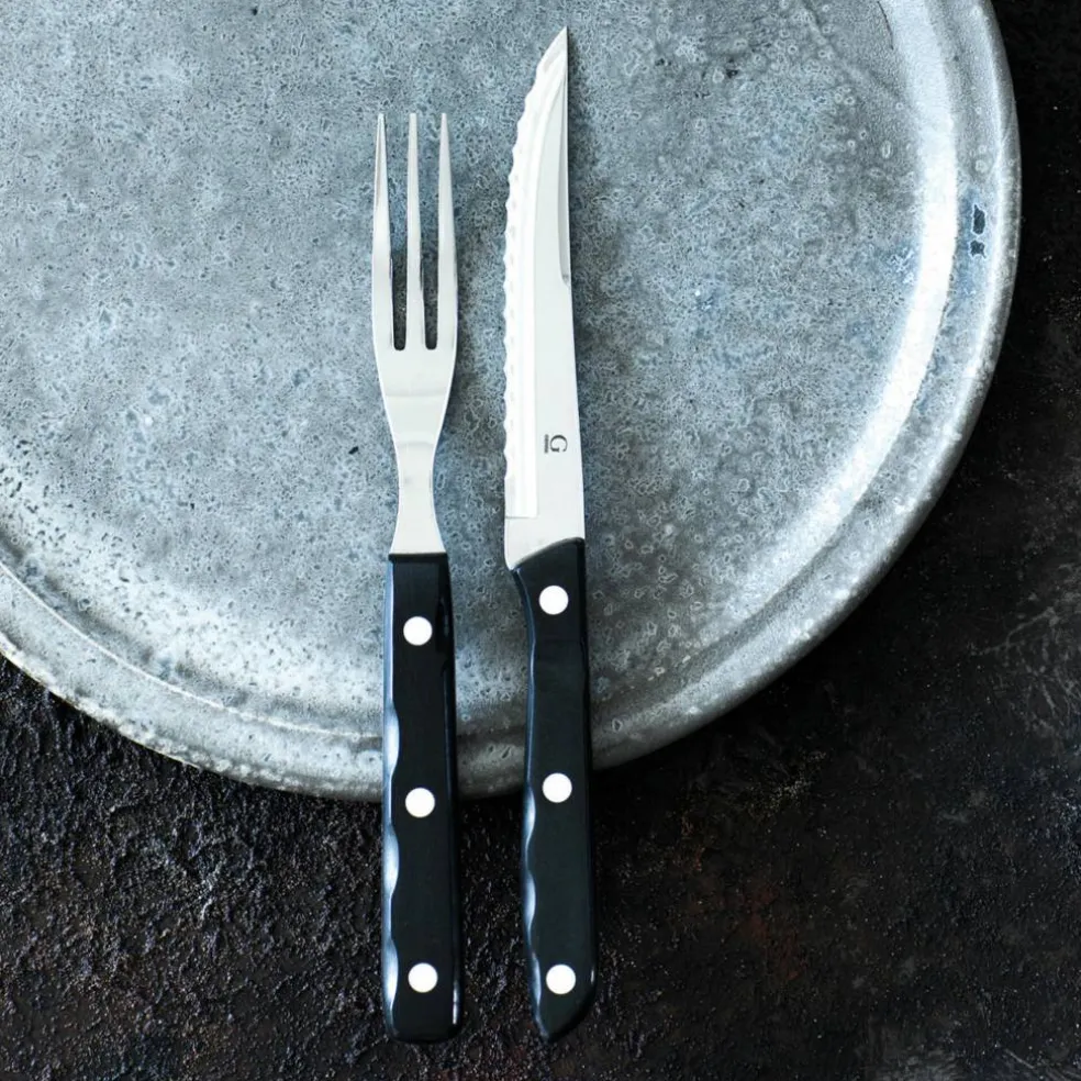 Old Farmer Black Grillbestikk 6+6