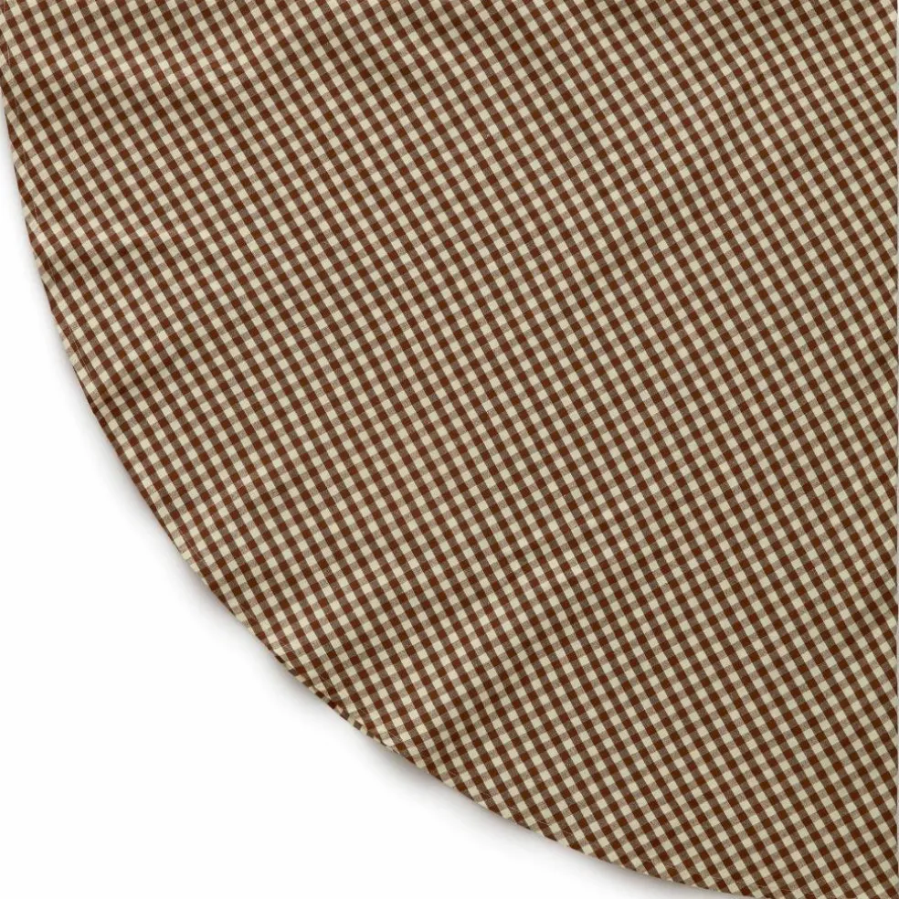 Oliva rund duk 160 cm, brun