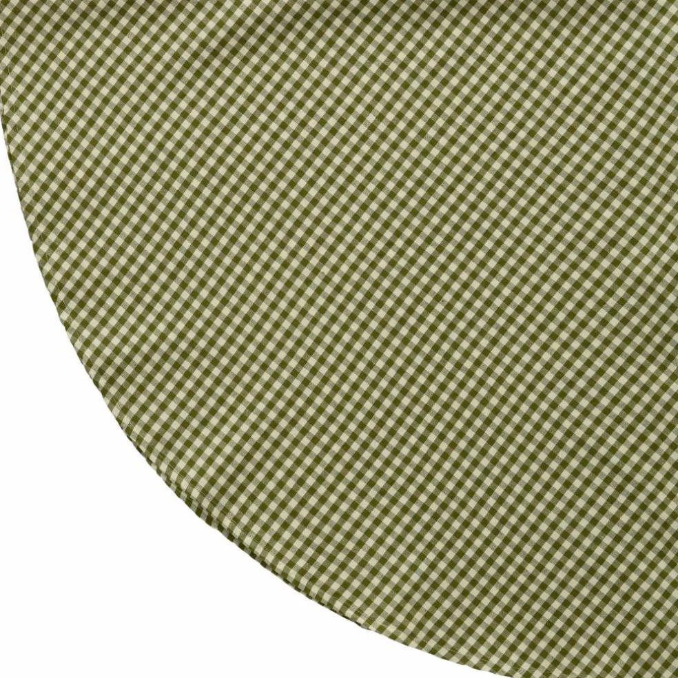 Oliva rund duk 160 cm, brun